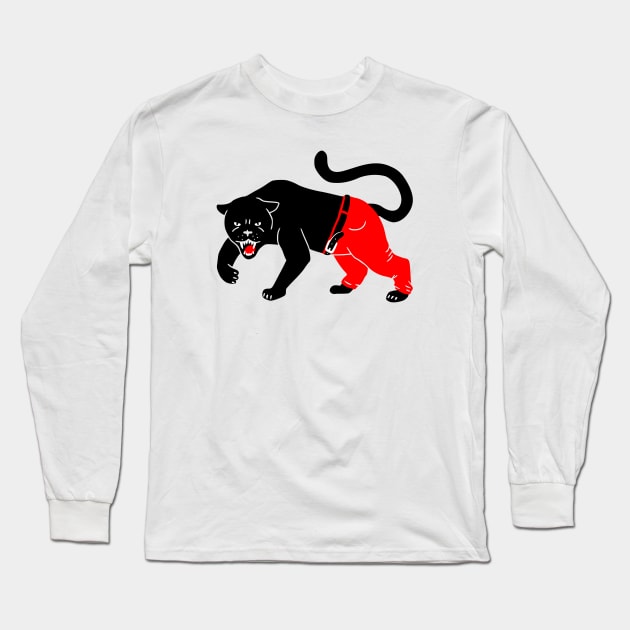 Panther Pants Long Sleeve T-Shirt by obinsun